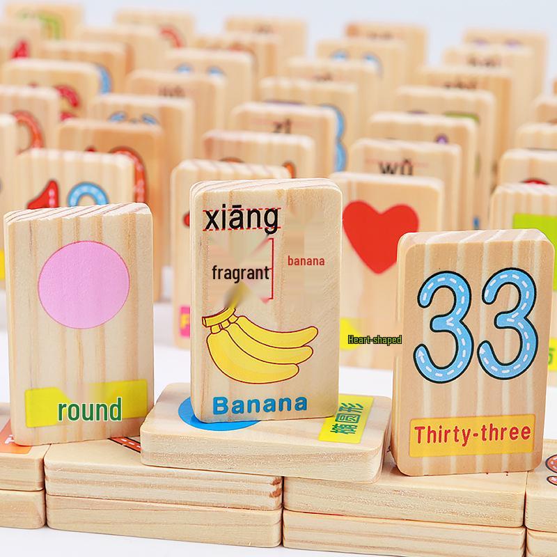

Kids Wooden Number Dominoes Educational Toy Blocks Yunhe County, Zhejiang