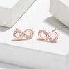 Minimalist Korean Möbius Strip Earrings: Versatile 8-Shaped Symbol of Eternity.