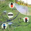200FT Patio Misting Plant Watering System with 1/4 Inch 1/2 Inch Irrigation Tubing Hose Automatic Garden Watering Misting System