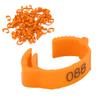 100Pcs Poultry Foot Rings Identification Leg Buckle with Numbers for Chicken Duck Bird