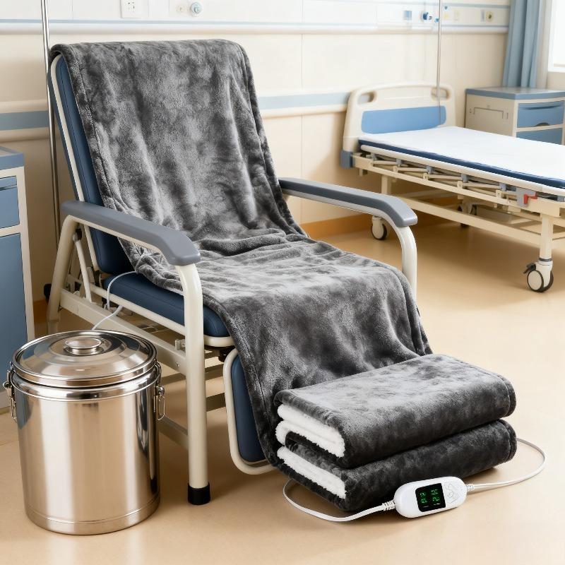 Electric Blanket Flannel Blanket Mattress Winter Machine Washable Double Layer Temperature Control Warmer Heated Throw Blanket