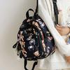 Student Schoolbag Female Bear Print Backpack Graffiti Junior High School Student Small Backpack