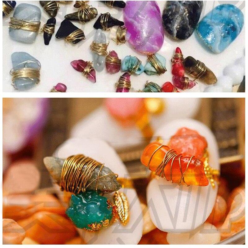 3 Rolls Nail Art Copper Wire Charm Line Nail Decoration Gold Silver Rose Gold