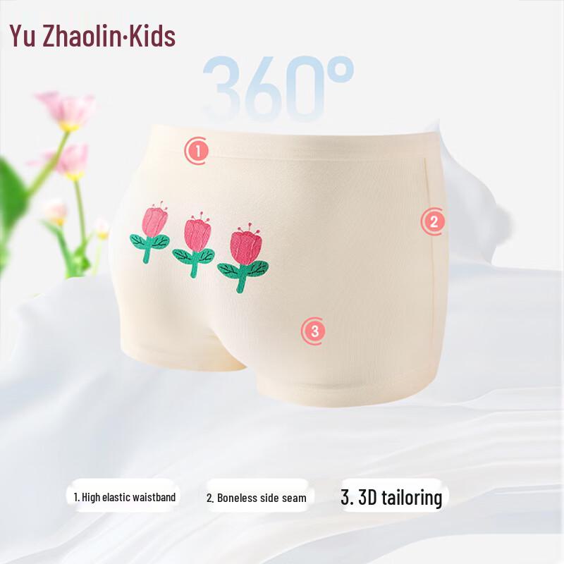 YUZHAOLIN Kids' Unisex Breathable Boxer Briefs (4-Pack)