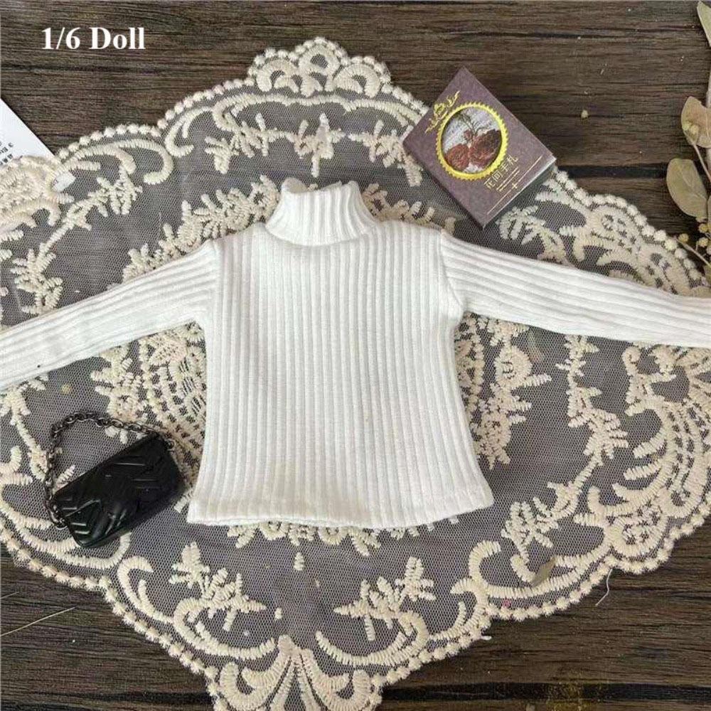 Elegant Knitted Cardigans Tops Cute Doll Jeans Pants for 1/4 1/6 BJD 30/45cm Dolls Doll Clothes