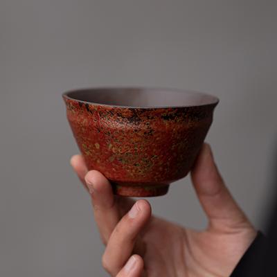 Manshan Hongjun Bell Cup Ceramic Teacup Tea Cup Household Handmade Personal Cup Kung Fu Tea Set Tea Cup