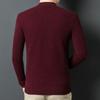 Fengxun Men's 100% Pure Wool Mock Neck Knit Sweater FXT5291