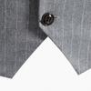 Herr Business Slim Fit Casual Herrväst för bröllop Mjuk ull Tweedväst Fiskbensgroosmen Retro Vintage Slim