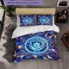 Set Lenzuola Manchester City Modello 3 Pezzi Morbida Copripiumino in Microfibra con Federe per Camera da Letto