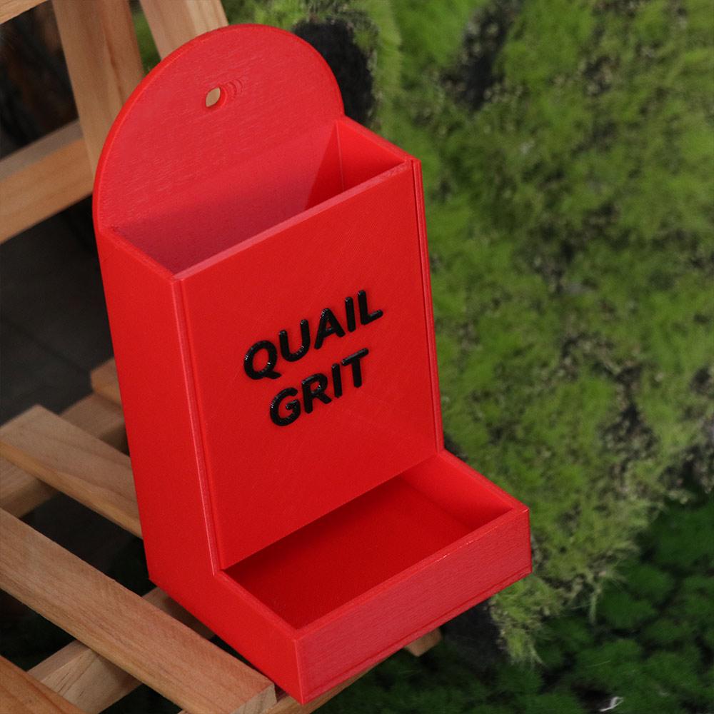 Creative Coop Feeding Station Wide Mouth Grit Dispenser Cute Gravity Poultry Feeder  Livestock Care