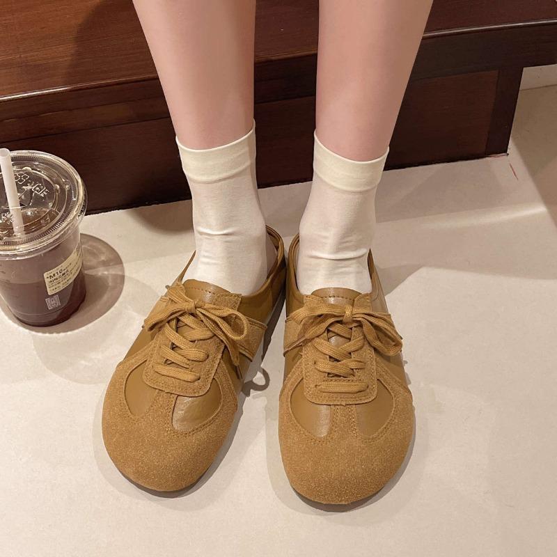 Baotou Half-slipper Women's Retro German Training Shoes Comfortable Women's Thick-soled and Backless Lazy Shoes