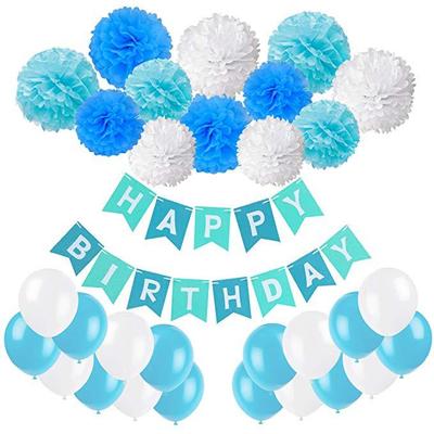 Paper Flower Ball Flag Package Pentagram Aluminum Film Glitter Pentagram Balloon Package Baby Birthday