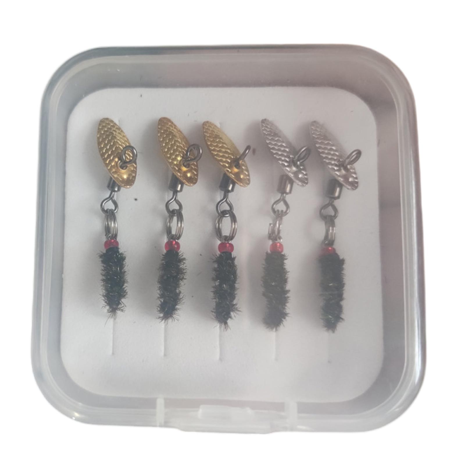 

5Pcs Fly Fishing Set with Hooks Sequins Fishing Artificial Baits Fly Fishing Flies Baits Insect Flies Fly Fishing Lures 1