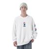 Li Ning X Pablo Ientile Cartoon Pattern Print Loose Sports Crewneck Sweatshirt Unisex Sweatshirt Off-White AWDU319-2