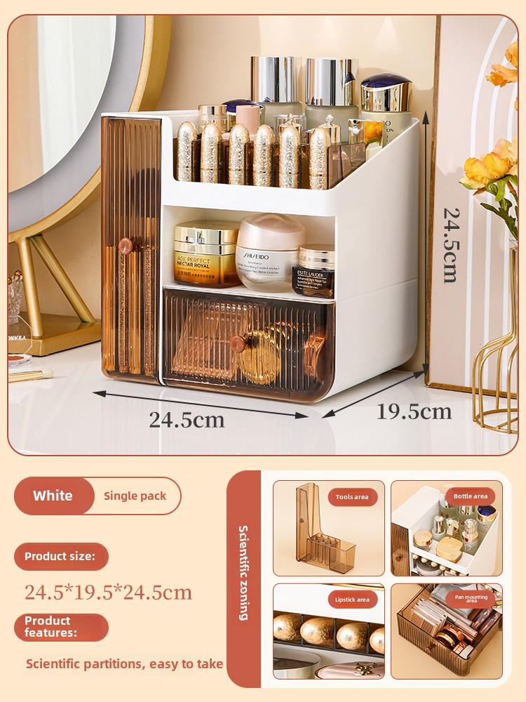 

Коробка для хранения косметики Настольный комод Подставка для губной помады Подставка для кистей для макияжа Настольный шкафчик для хранения средств по уходу за кожей Косметичка
