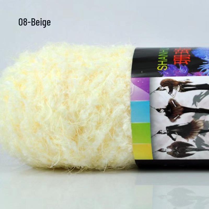 Phoenix Coral Mink Velvet Yarn - Long Hair Imitation Fur