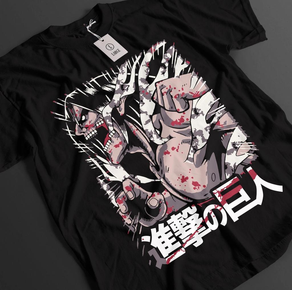 Attack On Titan Shirt Eren Yeager TShirt Cartoon Unisexs and Womens 2026 New Cotton Summer TShirt