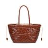 Hochwertiger gewebter Gemüsekorb im französischen Stil, Muttertasche, Retro und trendy einfache Handtasche, Modische und lässige Einzel-Schulter-Achseltasche