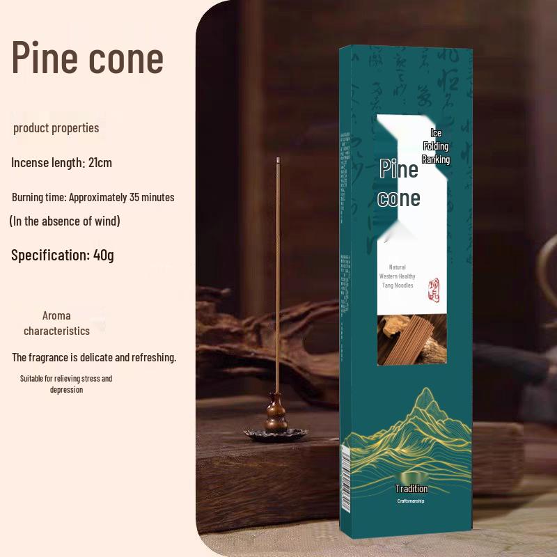 Handcrafted Pine Cone Incense: Freshens Air for Homes, Offices, and Hotels.