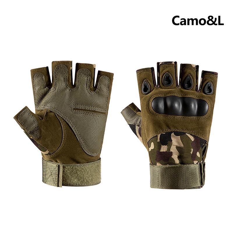 Outdoor Half Finger Gloves Army Tactical Airsoft Hunting Combat Cycling Hiking