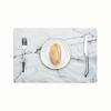 2PCS Marble Effect PVC Placemats Washable Heat Insulation Dining Table Place Mats Decor