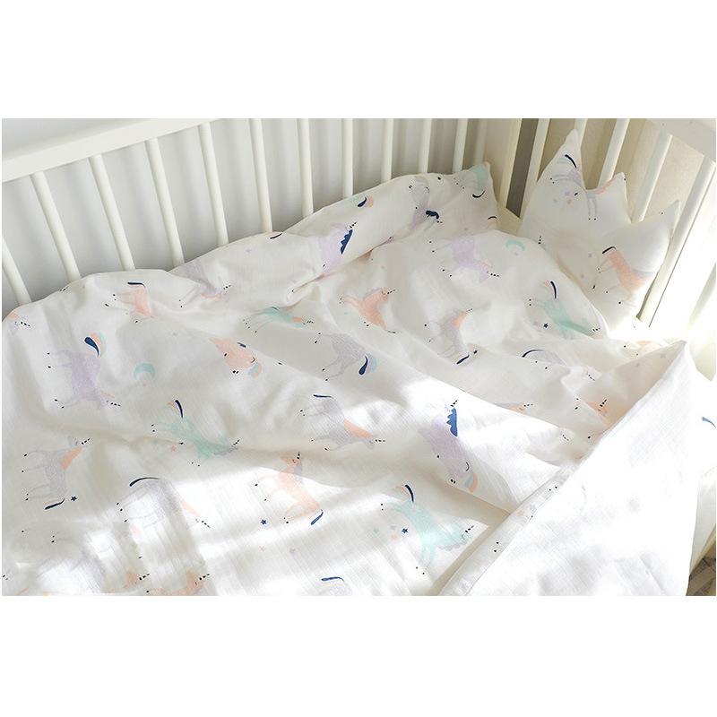 Cot Quilt Cover Children Quilt Cover Ins New Cotton Kindergarten Gauze Baby Newborn Bedding