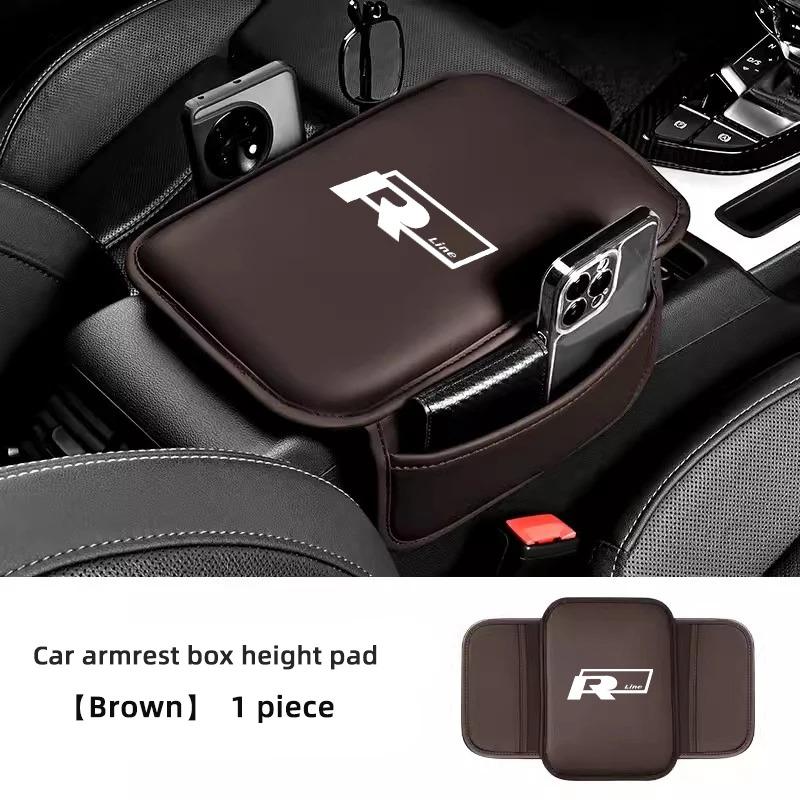 Car Armrest Cushion Armrest Mat Inner Storage Bag Accessories For VW GTI Polo Golf Passat Tiguan Arteon Tuarec CC Taikoo Dd0