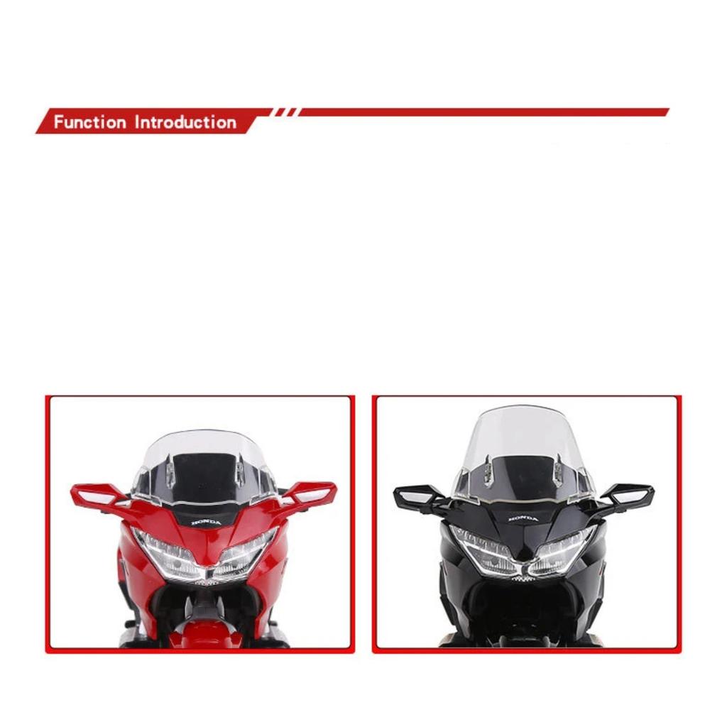1/9 HONDA Gold Wing GL1800 Alloy Sports Motorcycle Model Diecast Metal Leisure Touring Motorcycle Model Sound Light Kid Toy Gift