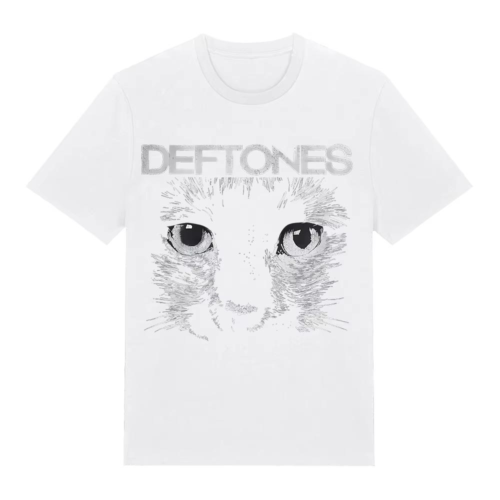 Summer Fashion Trendy Tee Unisex Vintage Top Sphynx T-shirt Deftones Band Tshirt Cottoon Casual Tshirts Hip Hop Streetwear Oversized Tshirt