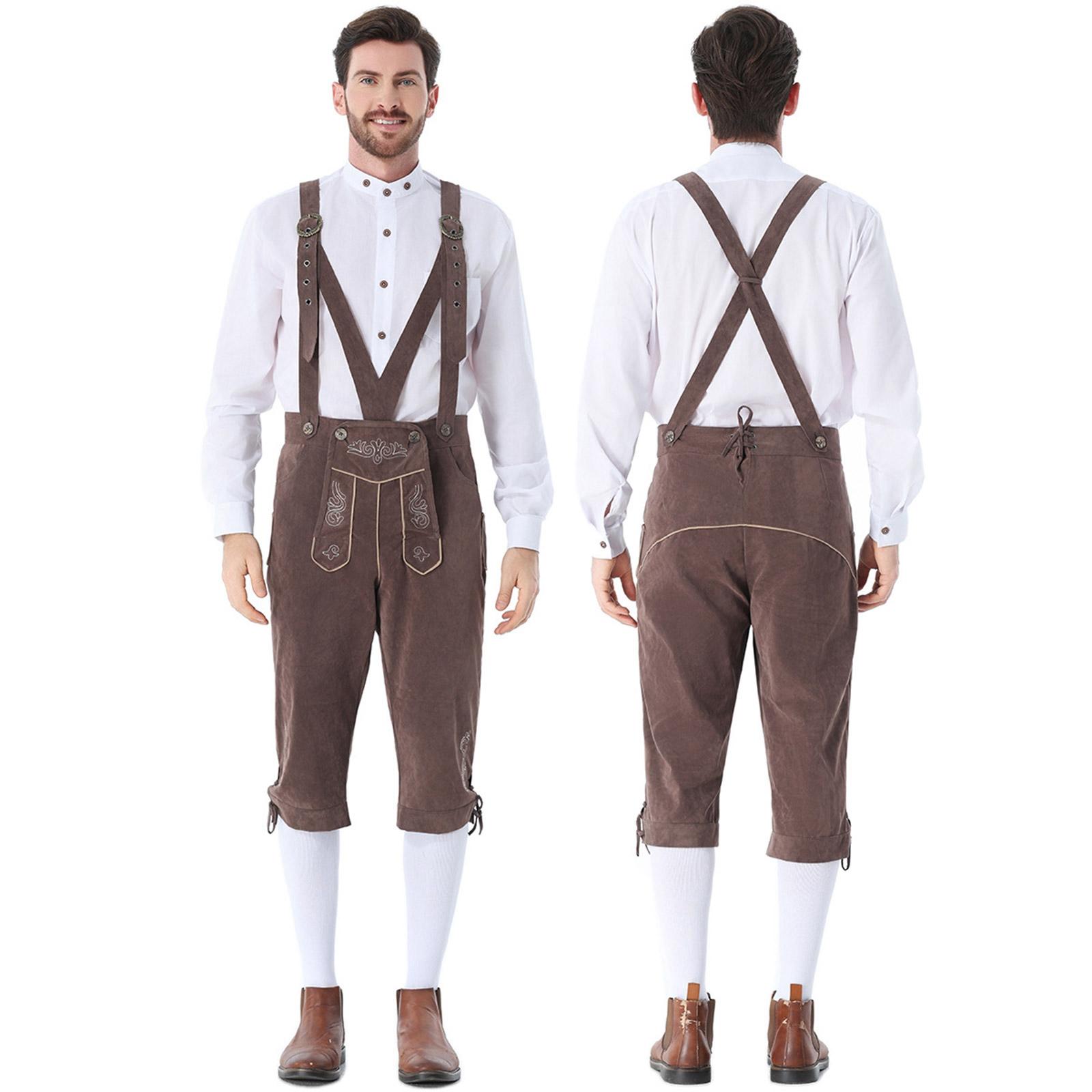 Vīriešu Bavārijas Oktoberfest bikšu lencītes tradicionālajam