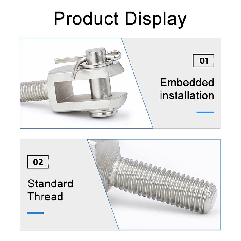 Thin Cylinder SDA/ACQ/CQ2B Pneumatic Accessories Y-shaped Connector External Thread Connector