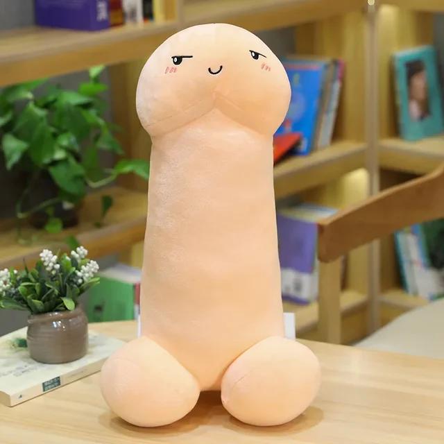For Girlfriend Trick Penis Simulation Plush Toys Boys Dick Plushie Real-life Penis Hug Pillow Stuffed Sexy Interesting Gifts