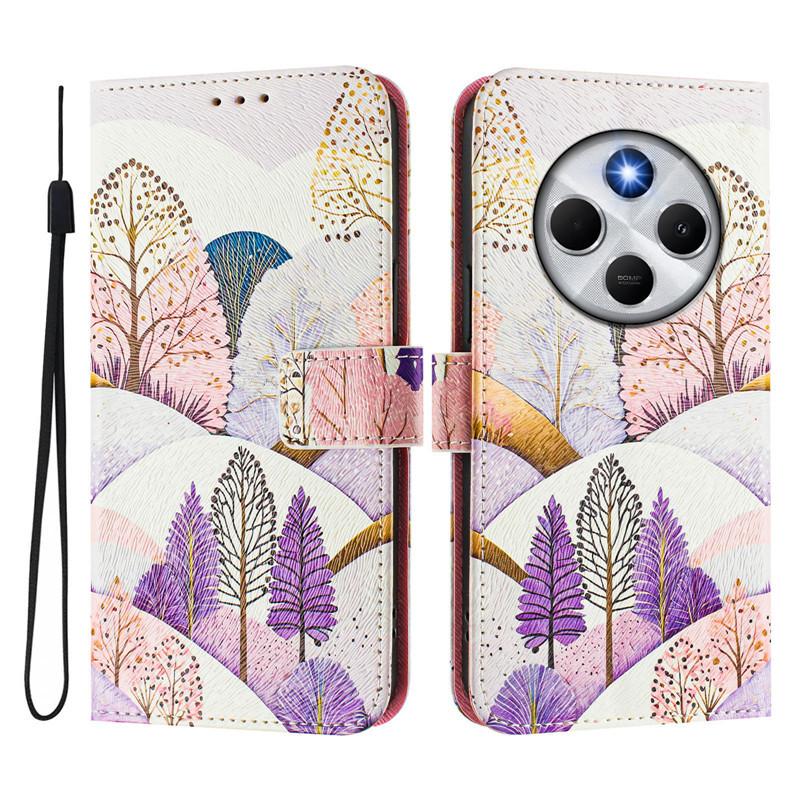 Luxus Flip Lederhülle für Redmi 14C 5G Flip Cover für Xiaomi Redmi 14C 4G Redmi14C 14R 2025 Coque Brieftaschentaschen Blumenhüllen