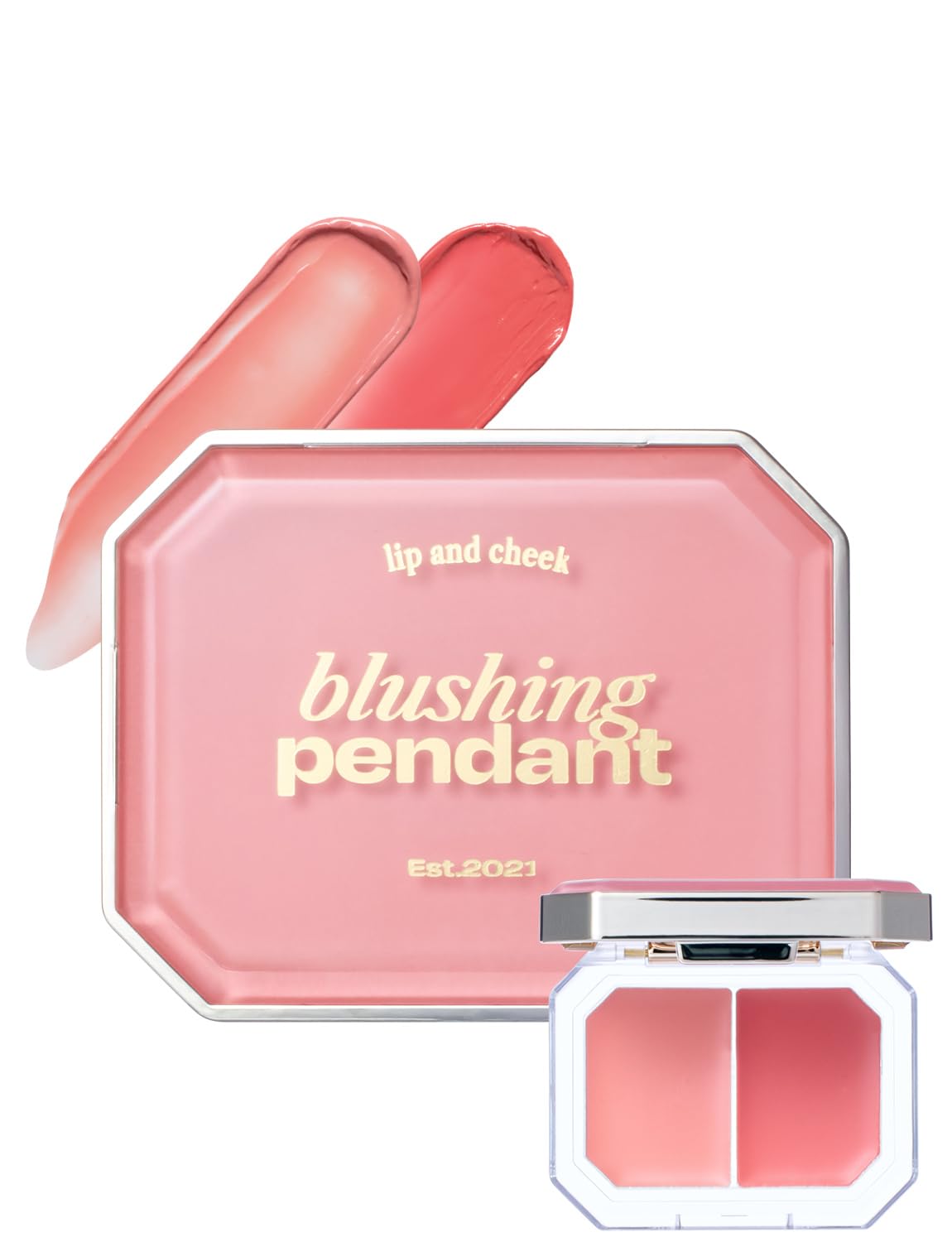 [alternativestereo Japan Official] Lip & Cheek Blushing Pendant (02 Coral Citrine) Alternative Stereo Cream Cheek Lip Korean Cosmetics Lipstick Shine