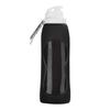Folding Portable Accompanying Cup Food Grade 500ml Silicone Water Bottle High Temperature Resistant Water Cup Outdoor Sports Cycling Kettle