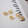14K Gold-Plated Colorfast Hollow Zircon Seashell Pendant for DIY Scallop Bracelets, Necklaces, and Earrings