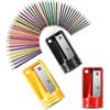 4 Pcs Pencil Sharpener Portable Manual Plastic Pencil Cutter Sharpening Tool For Woodworkmulticolor