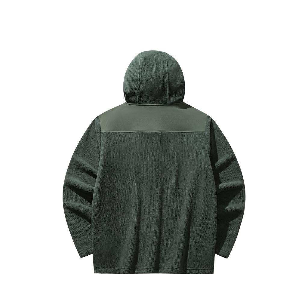 Anta Outdoor Camping Thick Knitted Jacket Men jackets Earth-Green 152616702-2