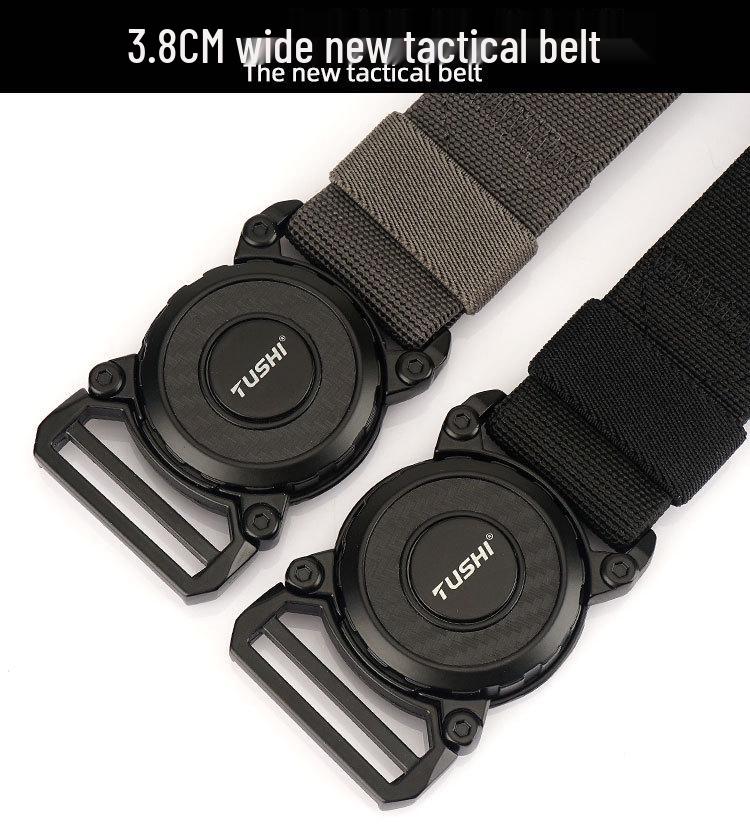 Quick-Release Nylon Tactical Belt for Workwear & Outdoor Training