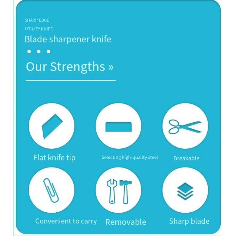 1PC Small Stainless Steel Utility Knife Portable Detachable Office Supply Metal Paper Knife Student Stationery Hand Tool Knife