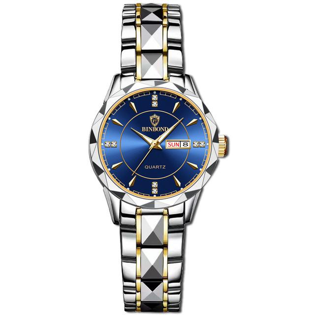 Brand 5552 Luxury Women Quartz Watch Waterproof Night Light Dual Calendar Fashionable Sports Women s Quartz Watch Clock