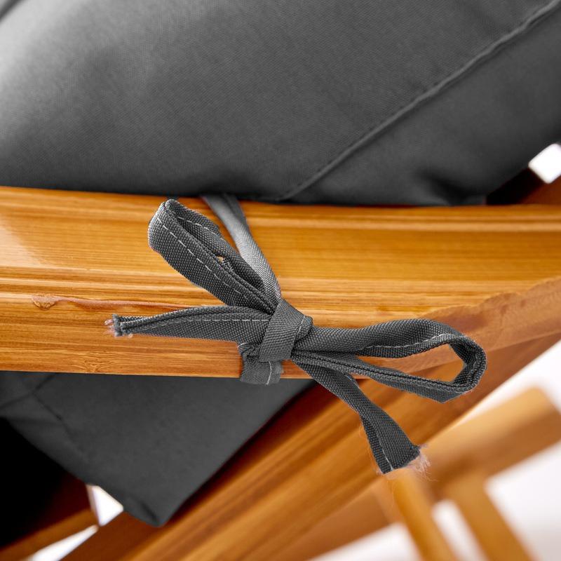 Rocking Chair Seat Cushion Garden Chair Seat Mat Thickened Silk Cotton Filling Soft Strap Tying Rope Four Season Universal Lounge Chair Cushion
