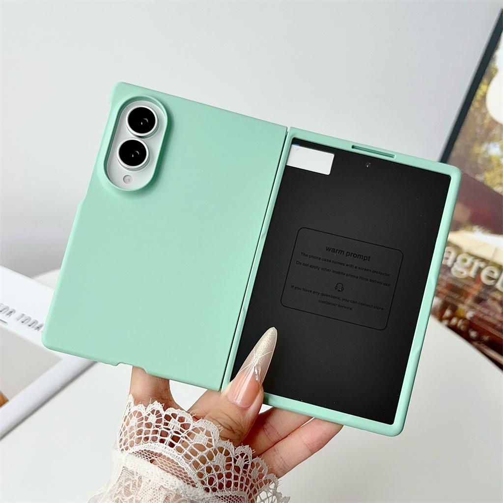 Candy Color Hard PC Phone Case with Front Screen Film for Samsung Galaxy Z Fold 8 Ultra 7 6 5 Fold8 Fold7 Fold6 Fold5 5G Cover