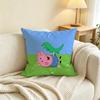 Pink P-P-Peppas-es Pigs  Square Double-Sided printed Pillow Case Bedroom Bedside Pillow Sofa Cushion Cover
