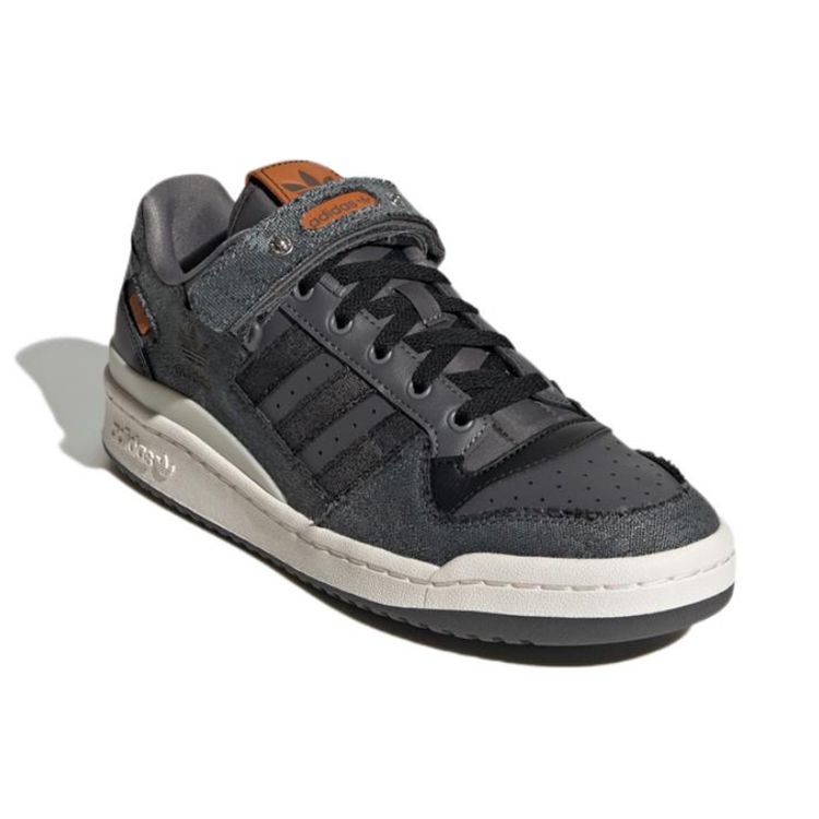 adidas Forum Low Cigar Ash Denim Unisex Sneaker Grau Grey-Five Core-Black HQ6335