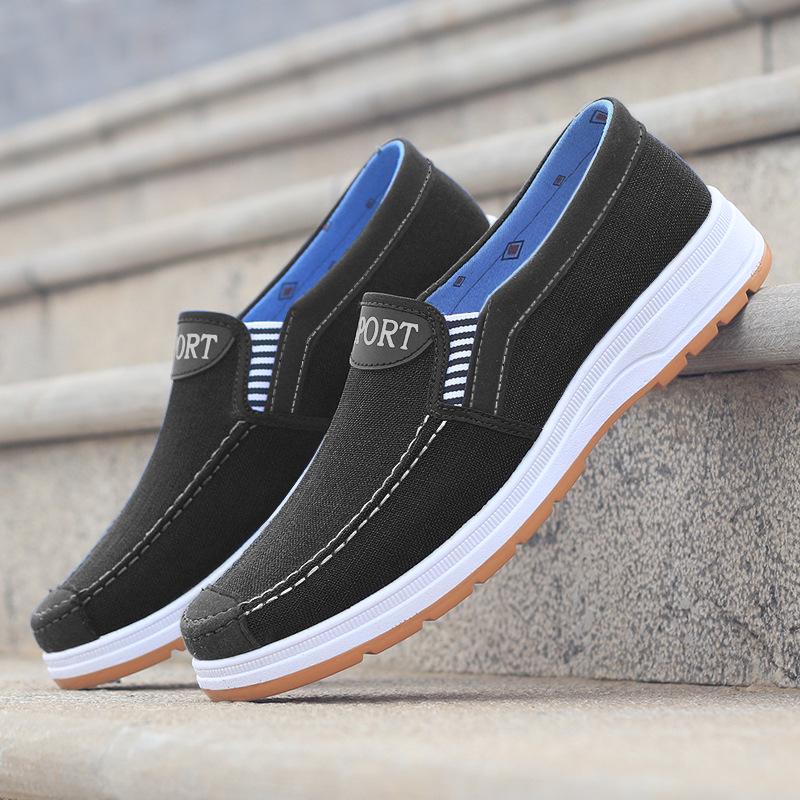 Men's Slip-on Cloth Shoes - Casual & Work Style