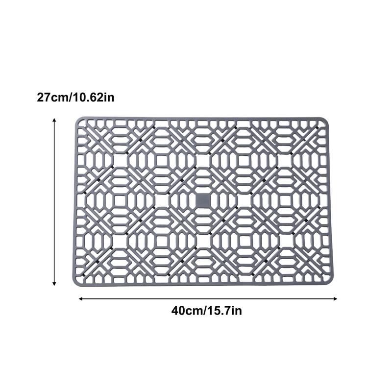 Silicone Dish Drying Mat Multi-Use Silicone Dish Drying Mats Easy Clean Slip Resistant Kitchen Dish Drain Drying Pad For