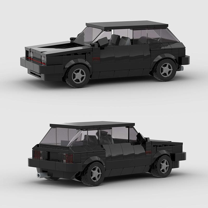 Racing Open Car City Speed Sports Building Blocks MOC Golf MK1 Cabriolet Vehicle Bricks Kids Toys Supercar Runabout