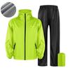 6XL Large Size  Adult Waterproof Raincoat Suit for Summer Unisex Motorcycle Raincoat Lightweight Breathable Outdoor Rain Wear