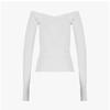 JacquemuS 241kn357 2358 110 Le Haute Logo Charm Scallop Top Women S Knit